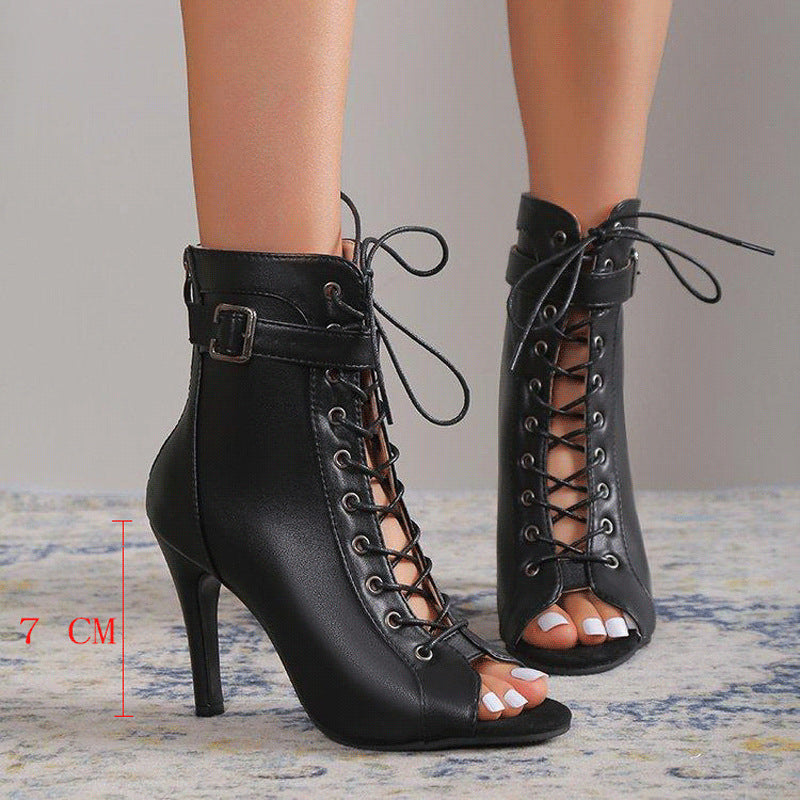 Peep Toe Classy Shoes Roman Sandals For Women
