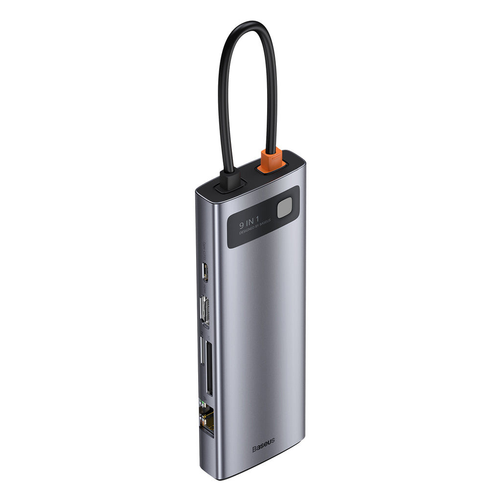 9 In 1 Multifunctional Type C HUB Docking Station Space Gray