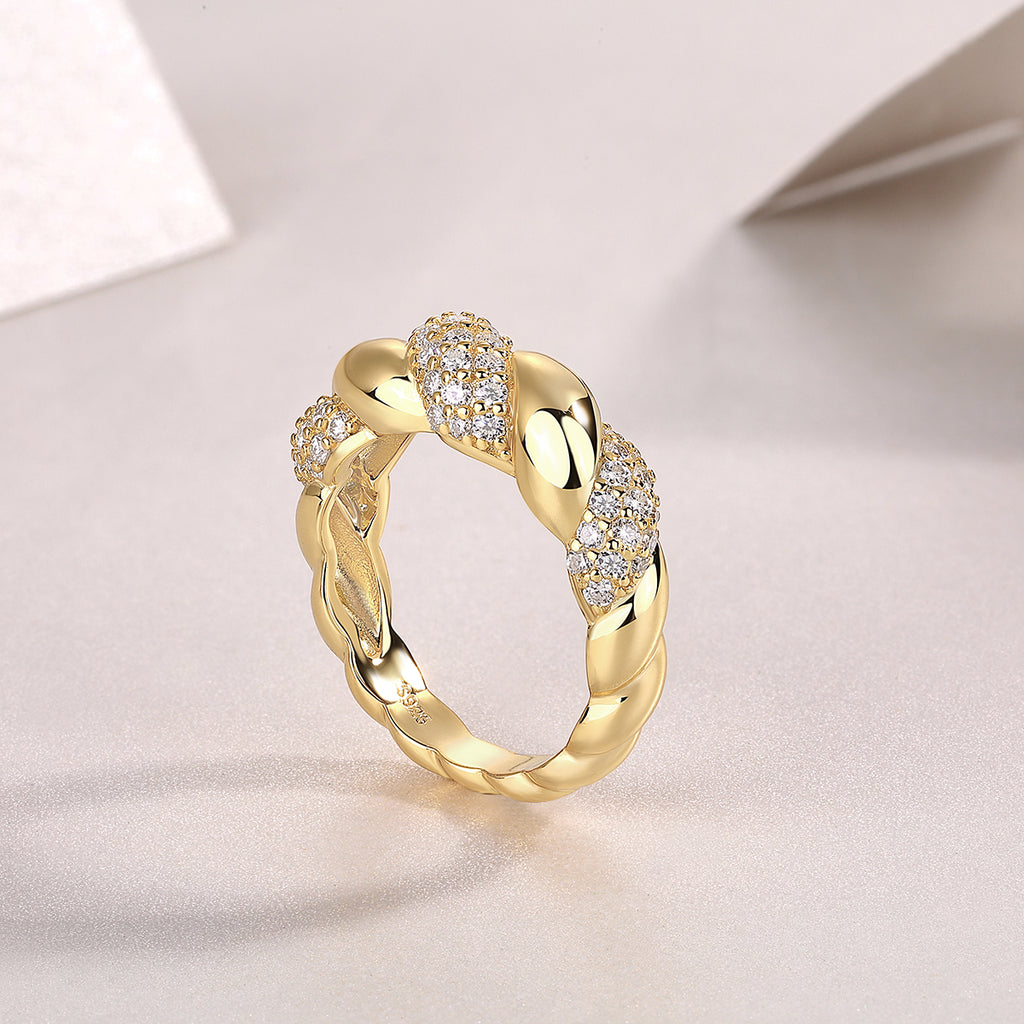 1Tengman - A Fashionable Jewelry Accessory Set With Moissanite S925 Sterling Silver And Gold-plated Diamond Prohibit TikTok sales
