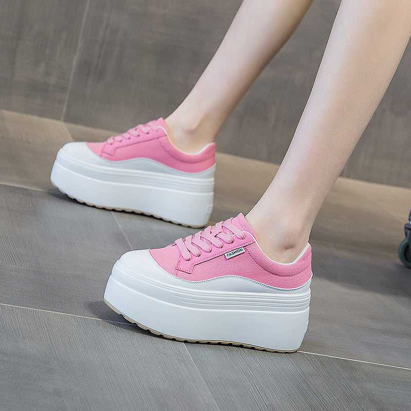 All-match Fashion Thick Bottom 8cm Trendy Ins Simple Shoes Women