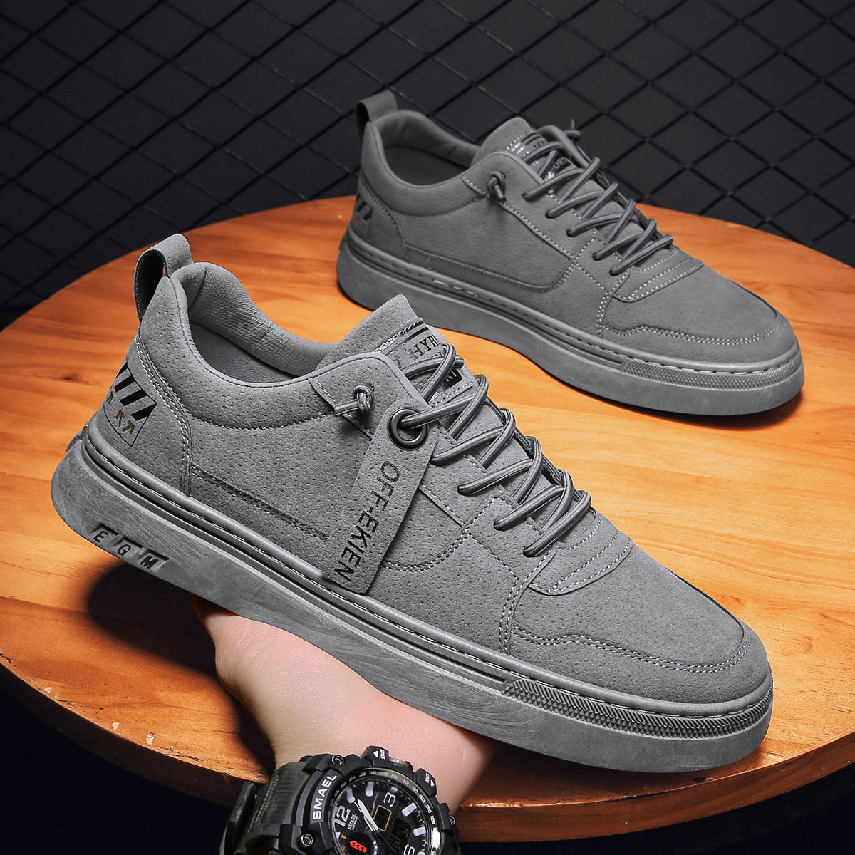 Men's Shoes, Autumn, Construction Site  Sports, Leisure, Board Shoes, Waterproof, Non-slip Tooling, Wear-resistant Labor Protection Tide Shoes