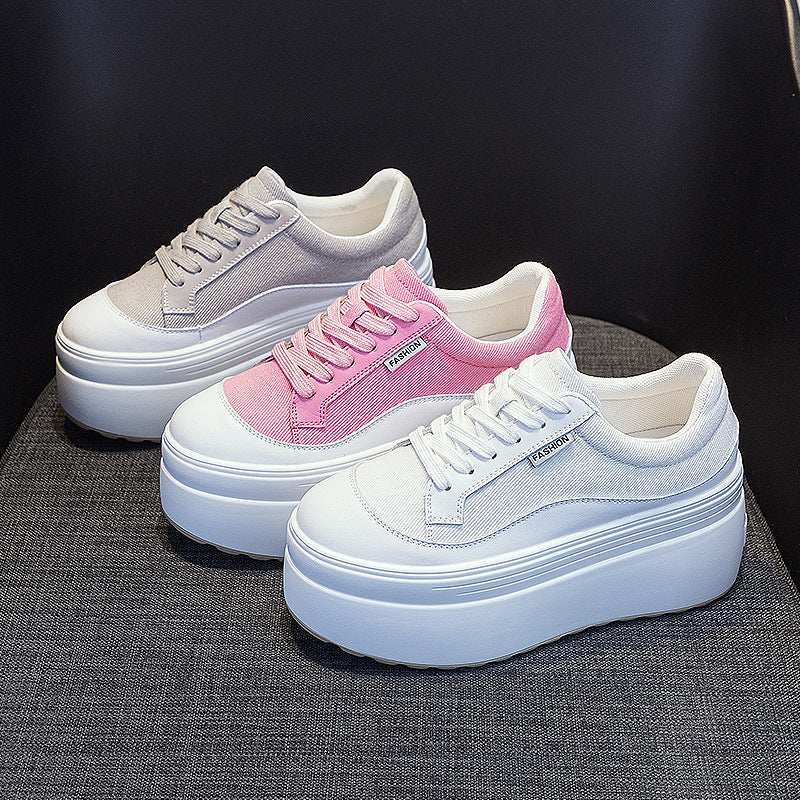 All-match Fashion Thick Bottom 8cm Trendy Ins Simple Shoes Women