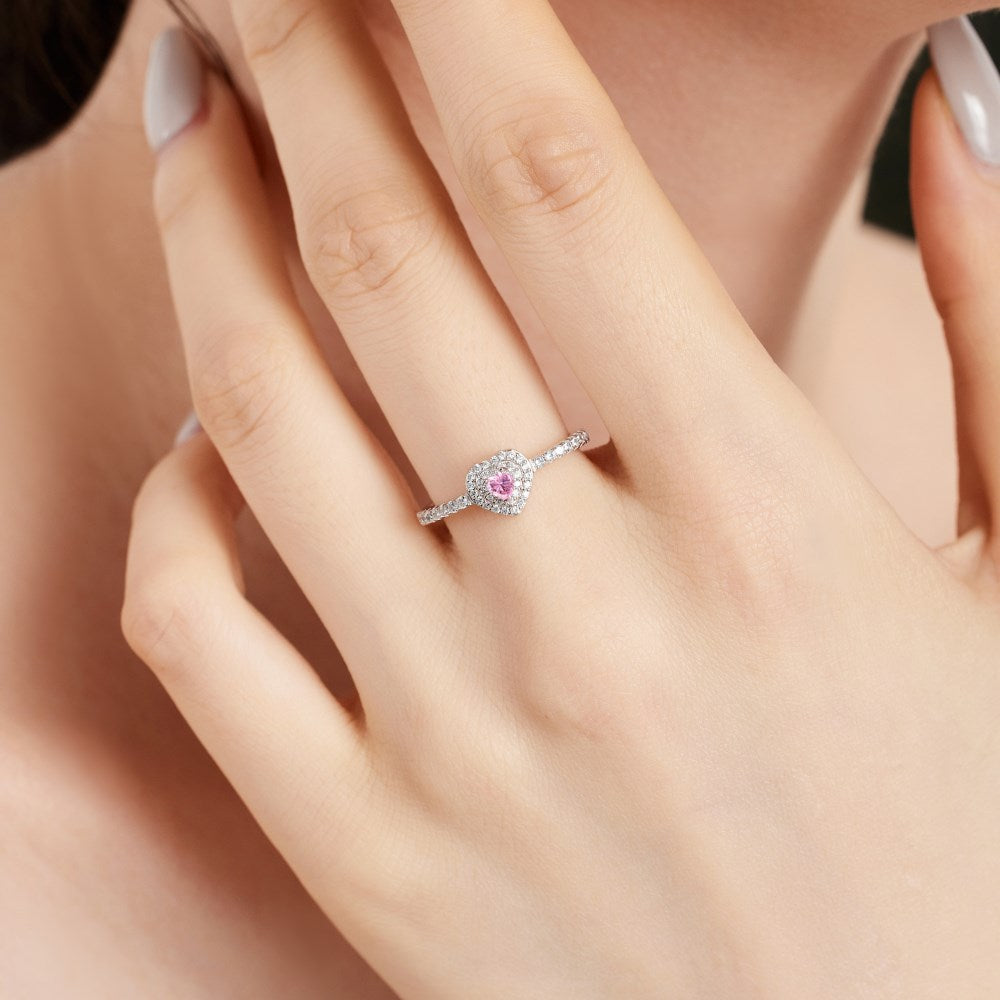 S925 Sterling Silver Colorful Love Set Ear Studs