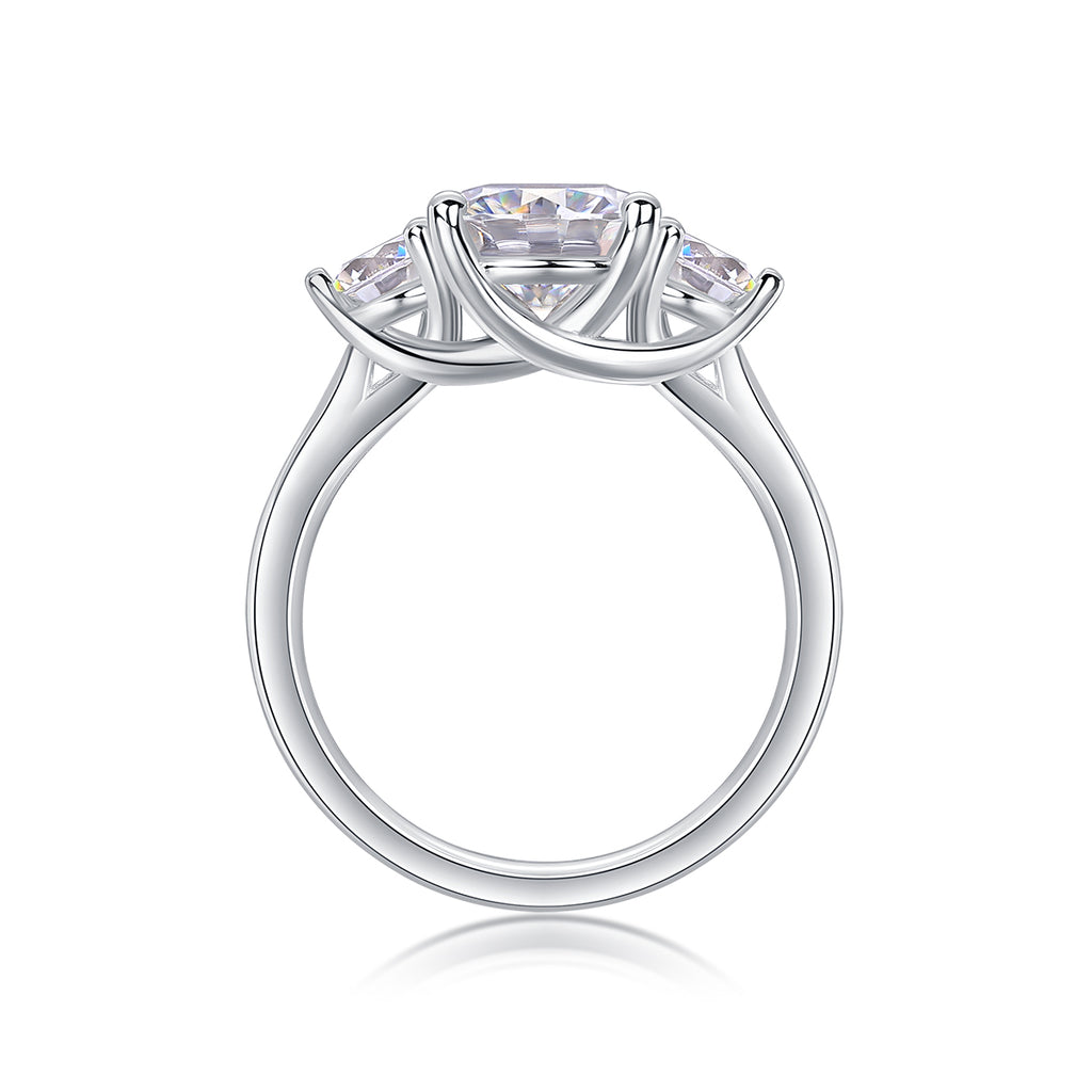 1Three Lives And Three Worlds - A Fashionable And Luxurious Jewelry Piece Set With 2-carat Moissan Diamond S925 Sterling Silver And Platinum-plated Diamond Prohibit TikTok sales
