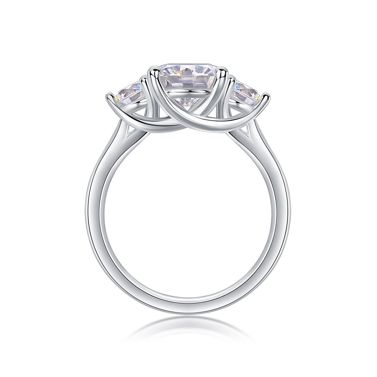 1Three Lives And Three Worlds - A Fashionable And Luxurious Jewelry Piece Set With 2-carat Moissan Diamond S925 Sterling Silver And Platinum-plated Diamond Prohibit TikTok sales