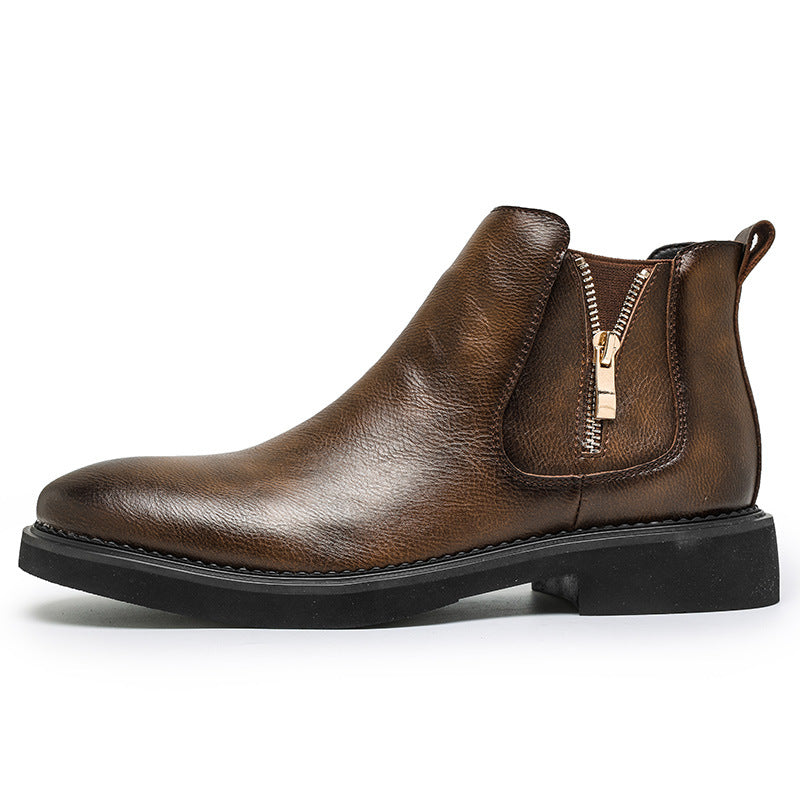 Slip-on Business High-top Casual Ankle Boots