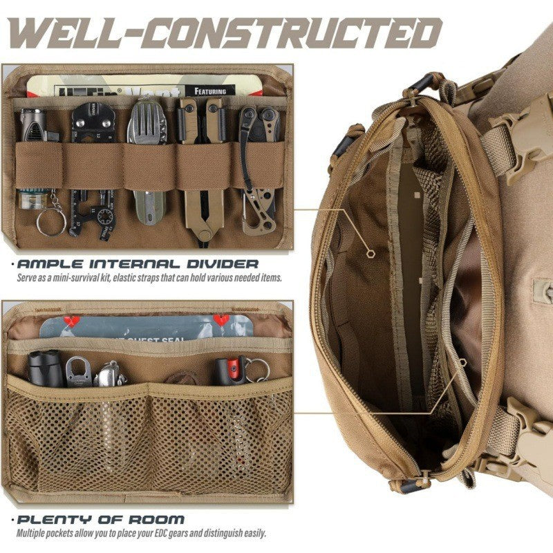 Men's Outdoor Tactics Vest Jacket Bag
