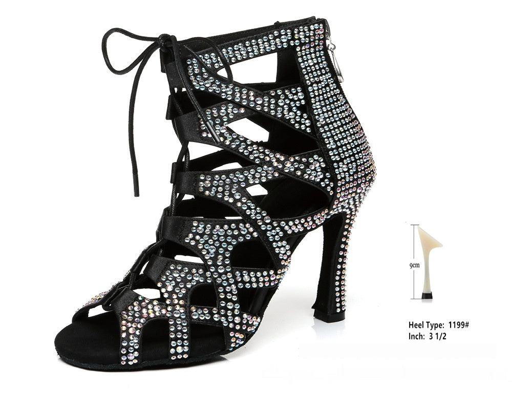 Women's High-top Lace-up Jazz Dance Shoes