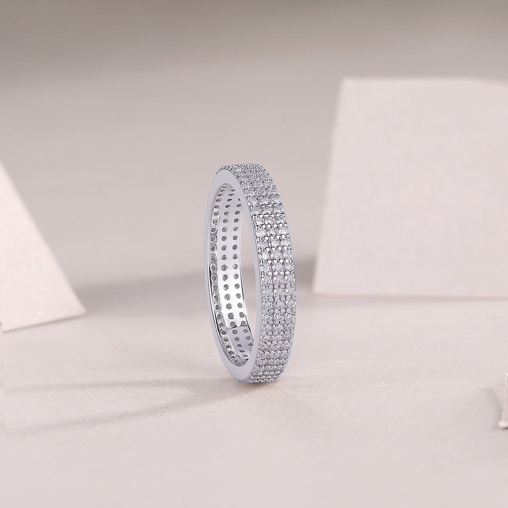 1Light Up The Moments - A Fashionable Jewelry Ring Set With Moissanite S925 Sterling Silver And Platinum-plated Diamond Prohibit TikTok sales