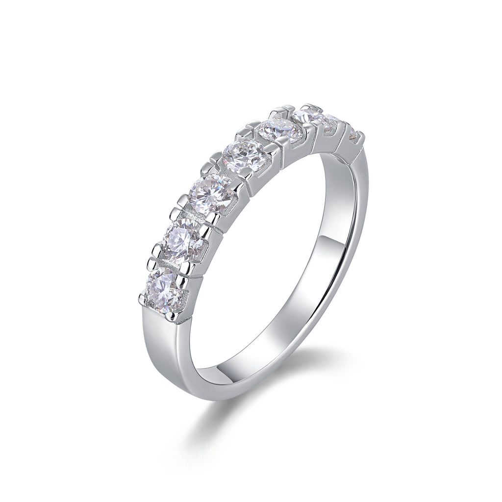 1LUCKY 7- A Fashionable And Luxurious Jewelry Piece Set With One-tenth Moissan Diamond, S925 Sterling Silver And Platinum-plated Diamond Prohibit TikTok sales