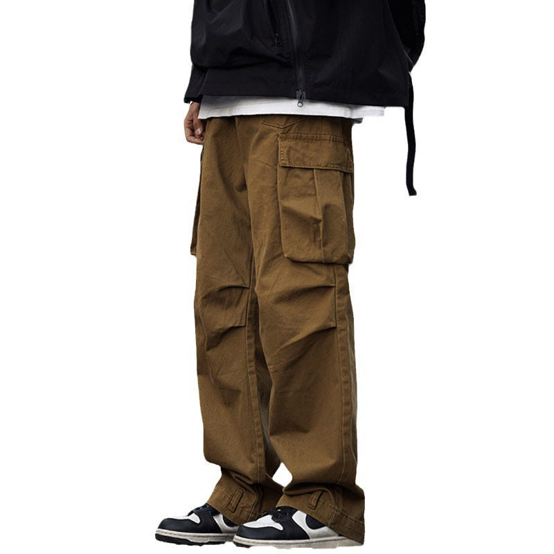 Men's Summer Loose Wide Leg Casual Trousers