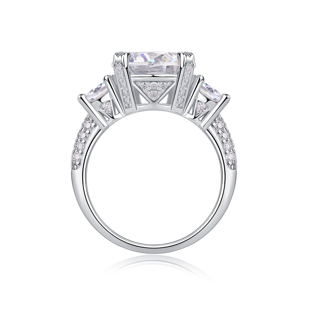 1Dazzling Stars - A Fashionable And Luxurious Jewelry Piece Set With 5-carat Moissan Diamond S925 Sterling Silver And Platinum-plated Diamond Prohibit TikTok sales