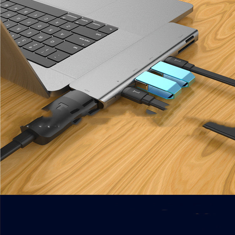 HUB Dual Type-c Multi-function Docking Station 7in1 Multi-port