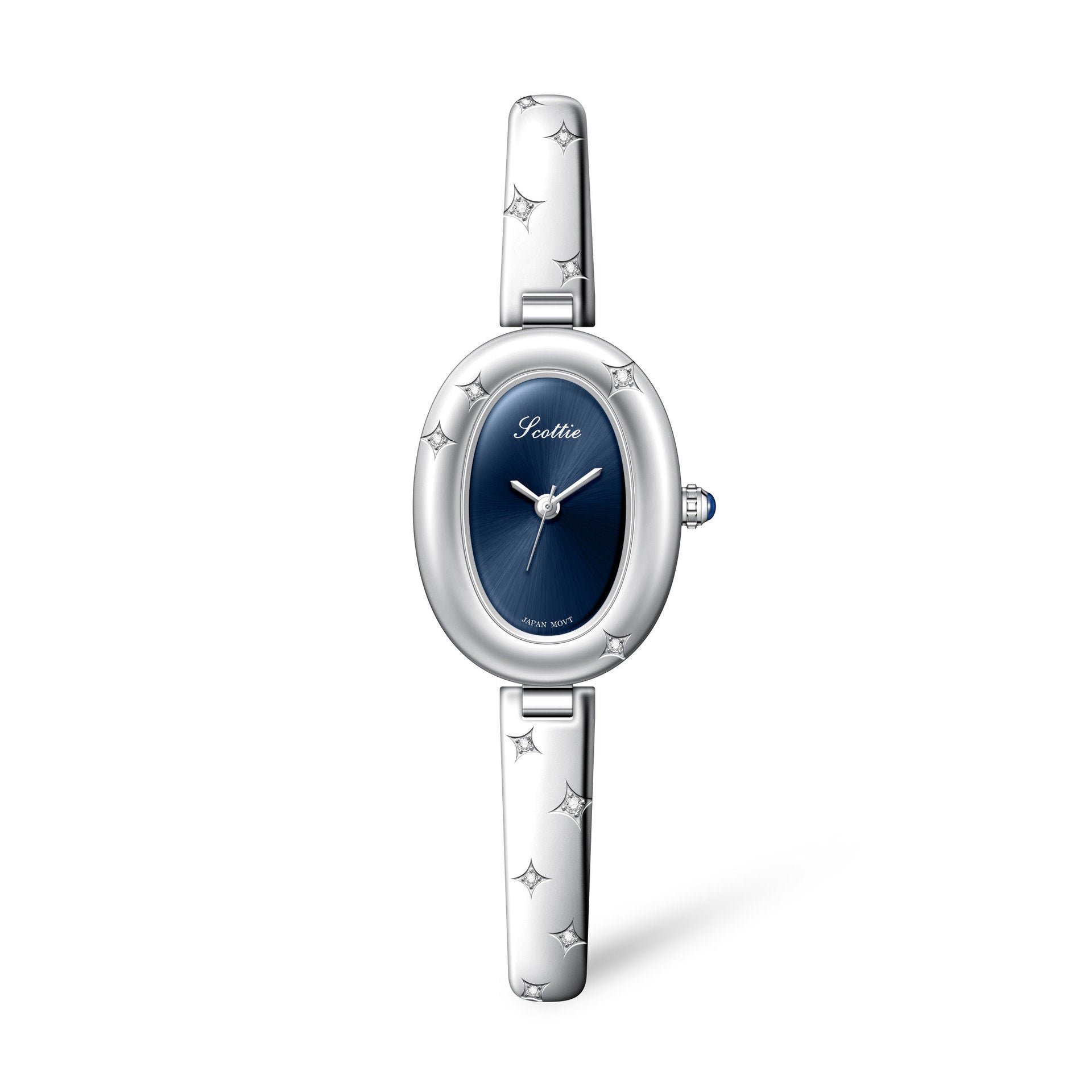 Oval Disk Bracelet Watch
