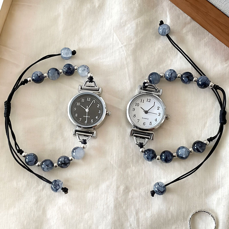 Women's Fashionable All-match Camellia Beaded Watch