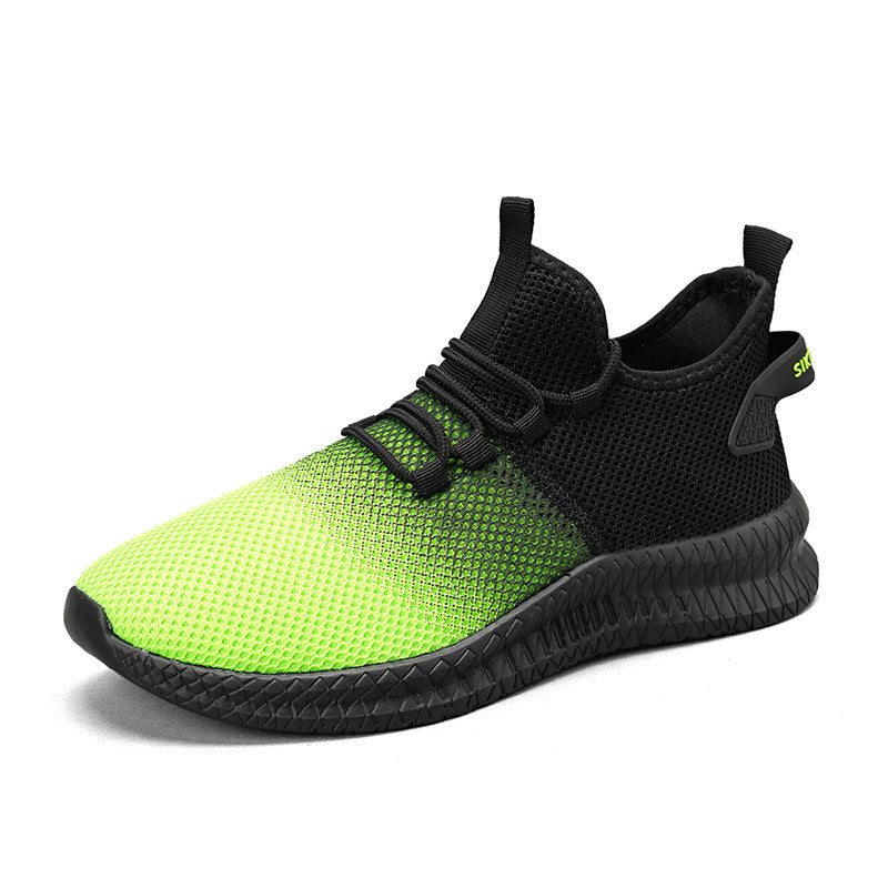 Fashion Low Top Gradient Color Mesh Casual Sneakers