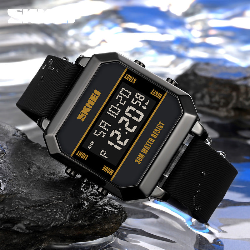 Multifunctional Student Sports Watch Waterproof Chronograph Stopwatch Men