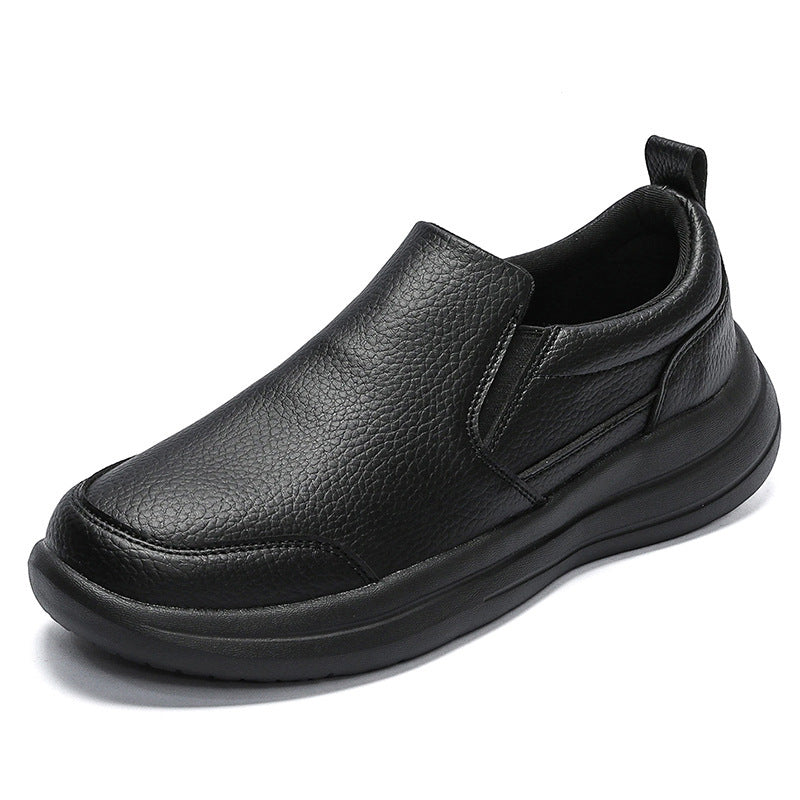 Mens Lightweight Luxury Leather Walking Shoes For Casual Wear