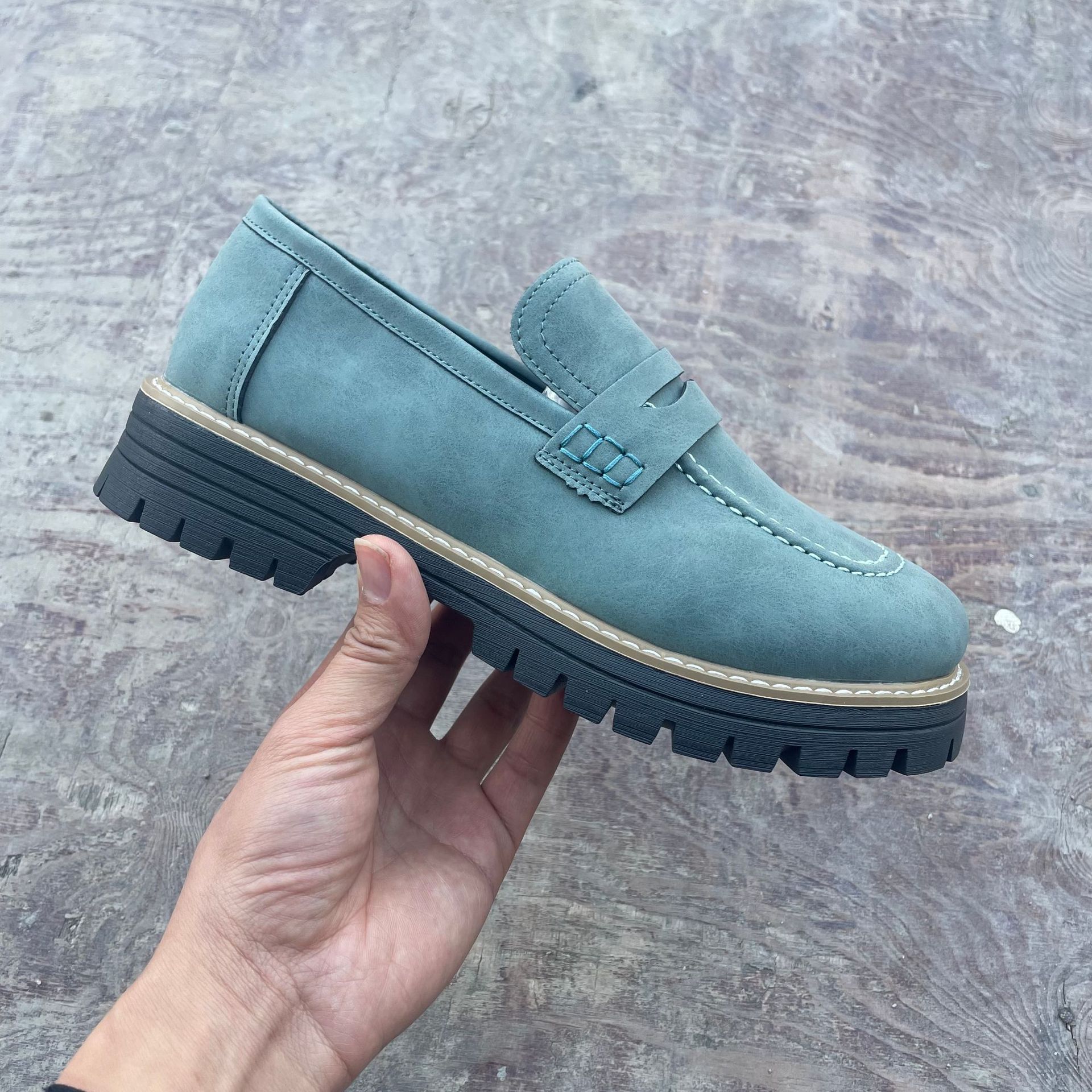 Leather Plus Size Casual Women's Shoes