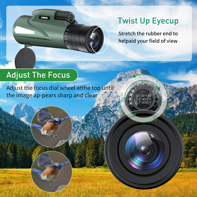Mobile Photography Tiger Shark Zoom Green HD Outdoor Telescope
