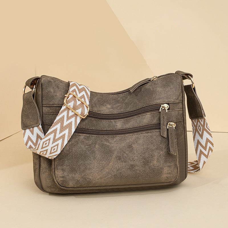 Large Capacity One Shoulder Crossbody New Women's Soft Leather Backpack Bag