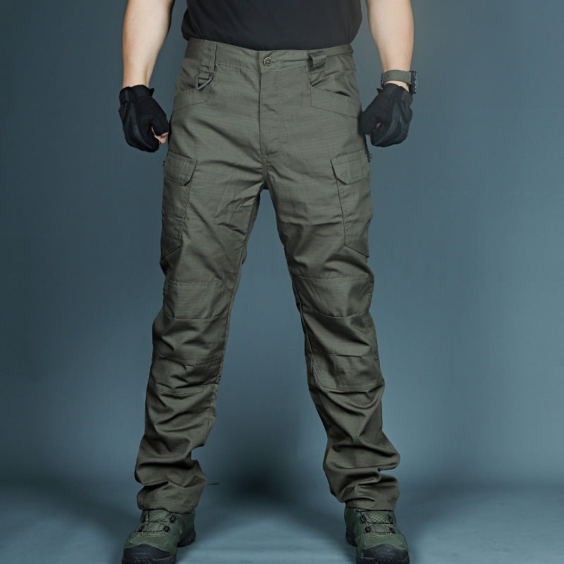 Cotton Multi-pocket Casual Tactical Cargo Pants Men Hard-wearing Shorts