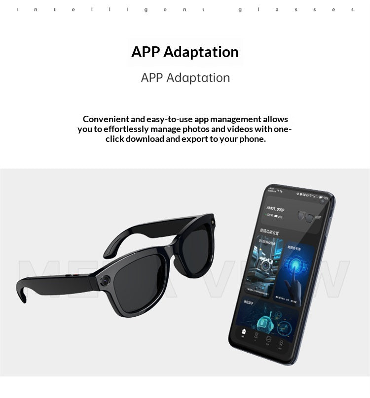Smart HD Video Glasses For Listening To Music