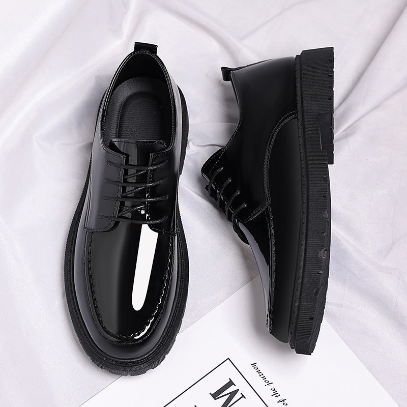 New-style Casual Leather Shoes For Men With A Polished Finish