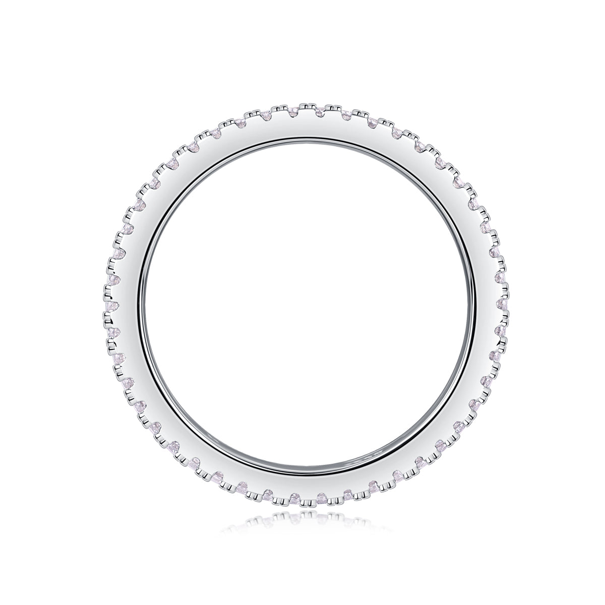 1Double Ring Shadow - A Fashionable And Luxurious Jewelry Piece Set With Moissanite S925 Sterling Silver And Platinum-plated Diamond Prohibit TikTok sales