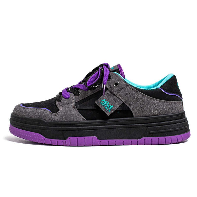 Breathable Leisure Hong Kong Style Retro Men's Shoes