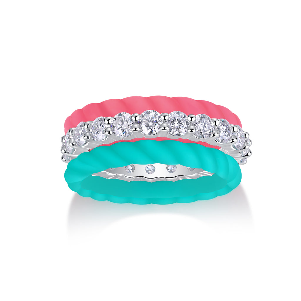 1Dreamy Halo - A Fashionable And Luxurious Jewelry Accessory Set With Moissanite S925 Sterling Silver And Platinum-plated Diamond Prohibit TikTok sales