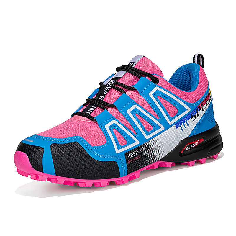 Hiking Breathable Large Size Shoes Front Lace-up