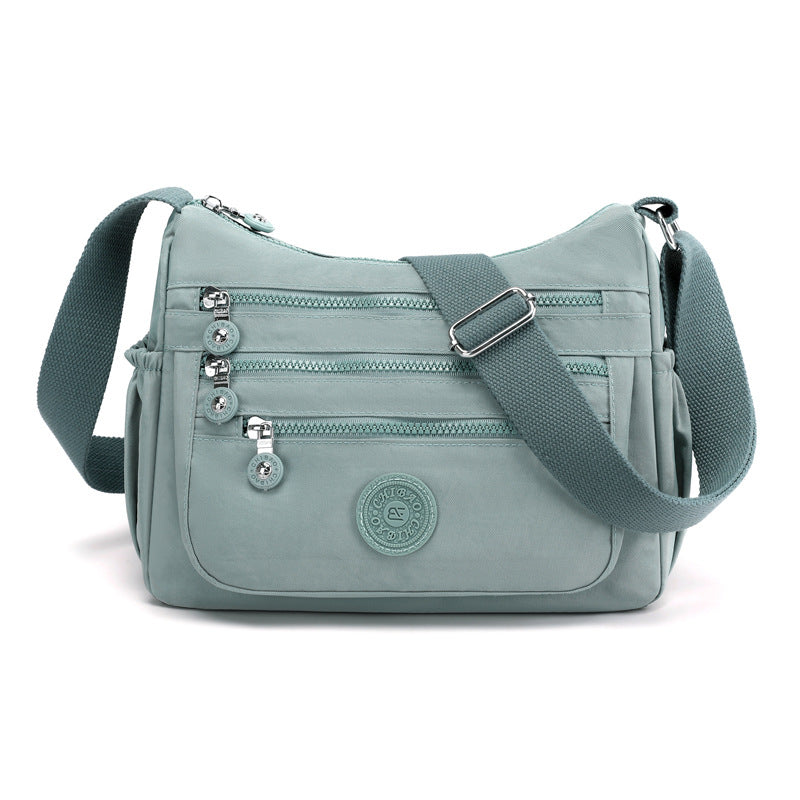 Nylon Crossbody Cloth Bag Large Capacity Multi-compartment
