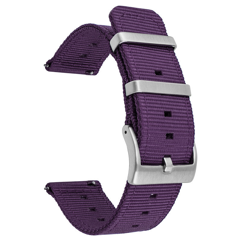 Nylon Watchband Quick Release Waterproof Woven Strap