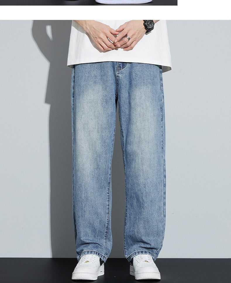Fleece Lined American Style Retro Mens Straight Leg High Street Pants