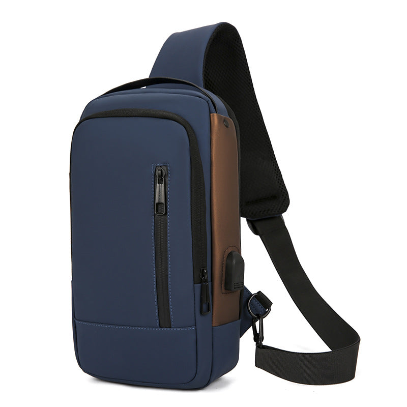 Anti-Theft Motorcycle Chest Bag Men's Casual Crossbody Outdoor