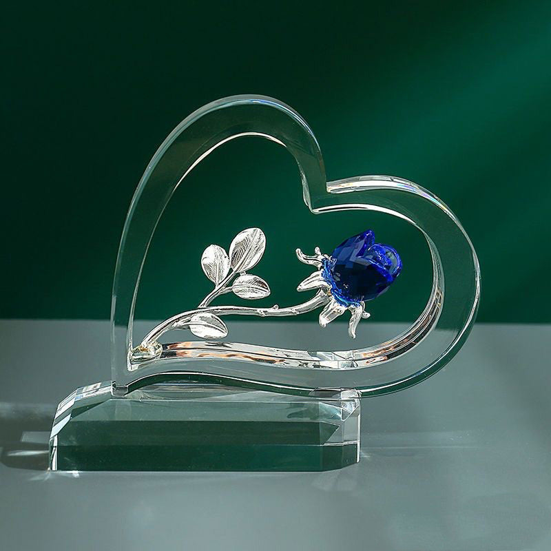 Home Valentine's Day Rose Heart-shaped Ornaments