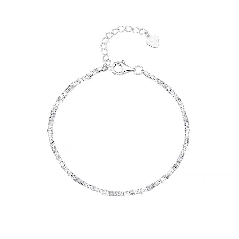 925 Silver-plated Broken Silver Bracelet Light Luxury