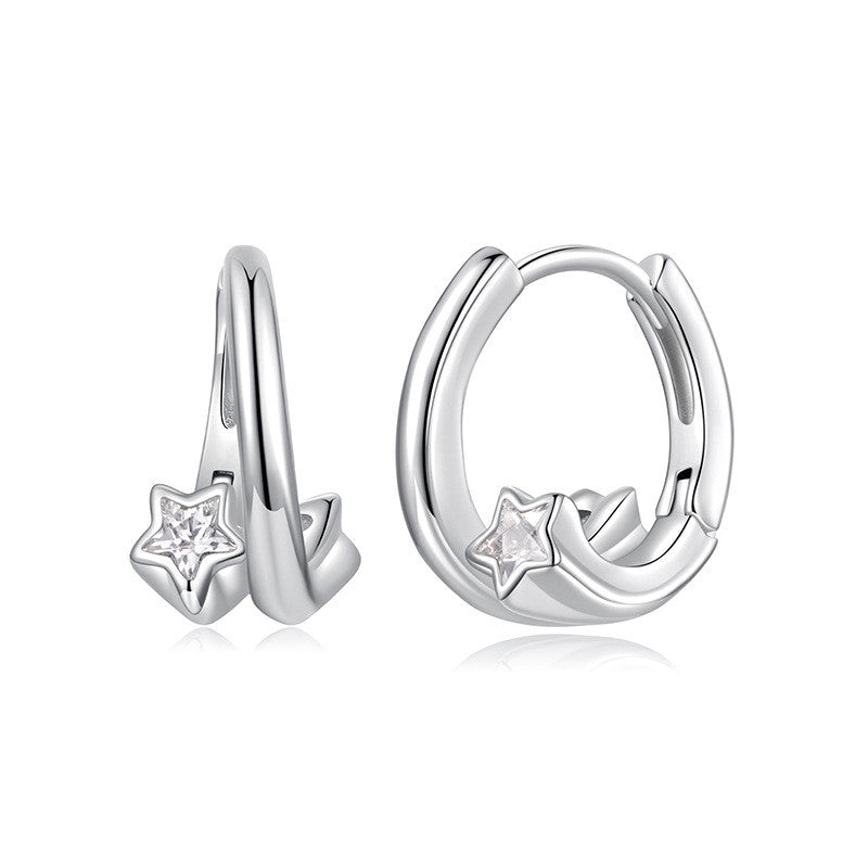 Original S925 Sterling Silver Shining Star Ear Clip