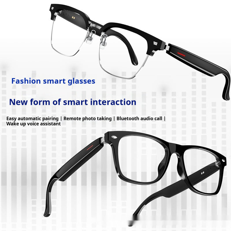 E13 Smart Bluetooth Calling Glasses Sun Protection Blue Ray Plain Glasses Cross-border Gift Set Live Broadcast Sports Driving