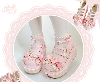 Round Head Platform Shoes Women