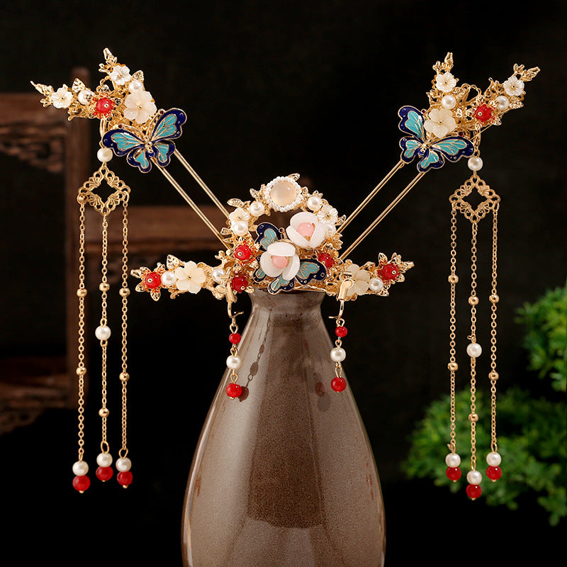 Tassel Full Set Antique Hair Clasp Chinese Style Classical Simplicity Hair Accessories