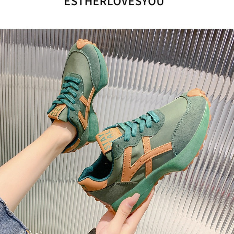 Women's Single-lining Platform Casual Dad Sports Shoes