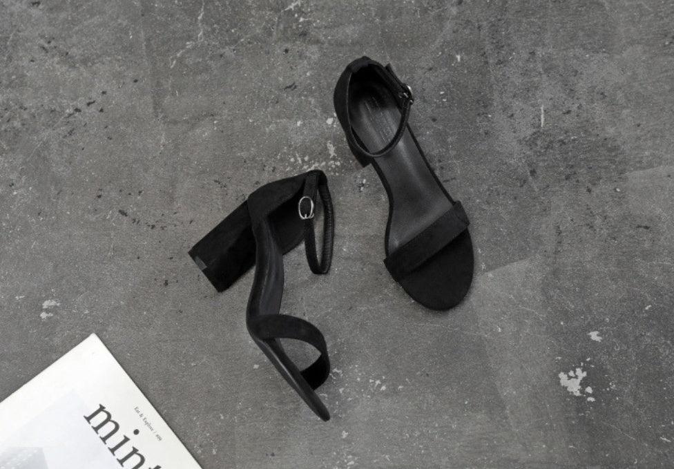 Chunky Heel Ankle-strap Plus Size Plus-sized Women's Shoes