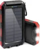 2025 New Portable Powerbank Dual Usb Solar Power Bank Waterproof 20000 Mah Solar Power Station Solar Mobile Phone Charger