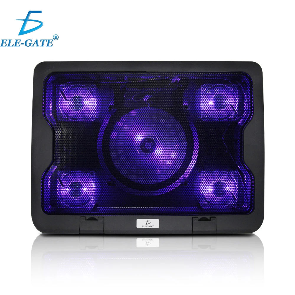 USB-Voltage Laptop Cooling Pad Plastic Stand with 5 Fans for Computer & Gaming Laptop Cooler & Holder