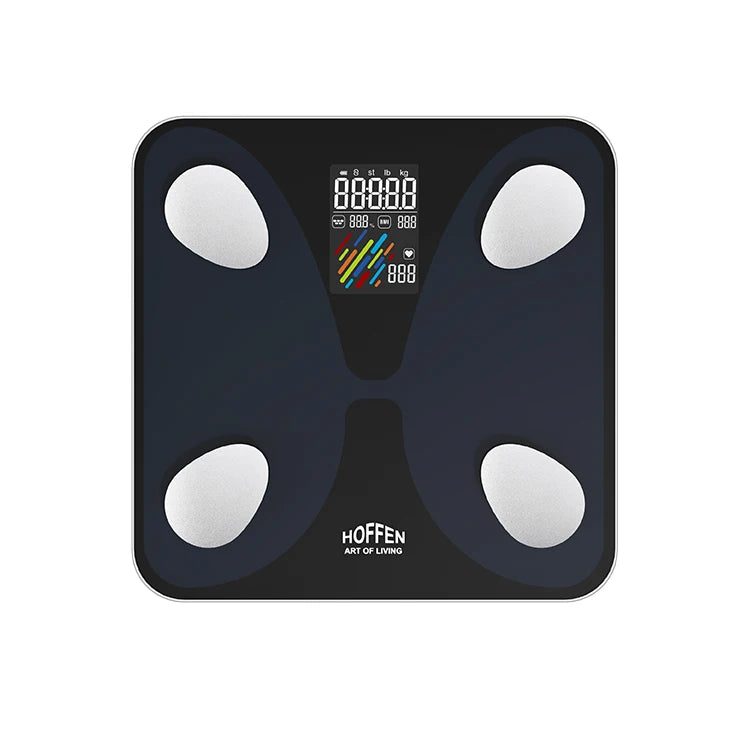 2025 Smart Home Digital Body Fat Analyzer Battery Powered 8 Electrode TFT Colorful Display for Wireless 180kg for Tempered