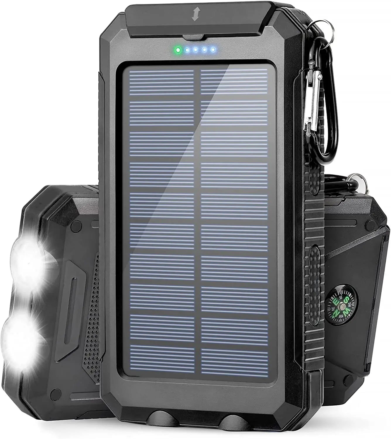 2025 New Portable Powerbank Dual Usb Solar Power Bank Waterproof 20000 Mah Solar Power Station Solar Mobile Phone Charger