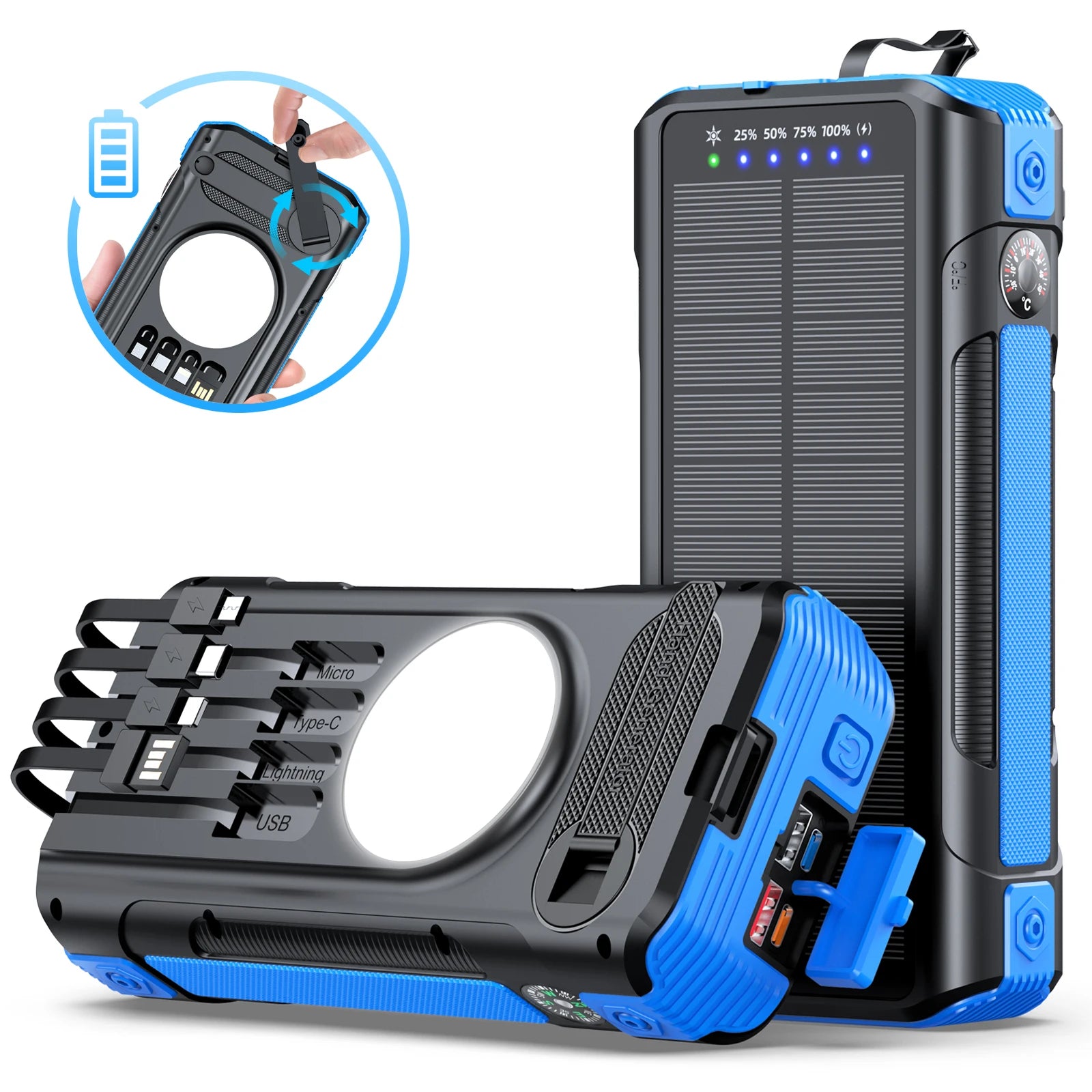 CE ROHS OEM 10000mah 20000mah 30000mah Mobile Battery Solar Panel Portable Phone Powerbank Charger Solar Power Bank
