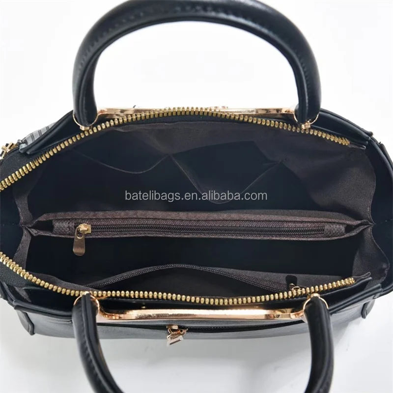 Fashion Zipper Custom Luxury Tote Ladies Messenger Logo Casual Tote Handbag for Daily Use New Large Capacity PU Women Handbags